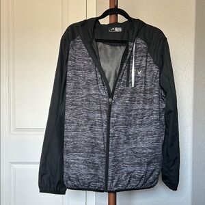 Callaway Men's Black and Gray Mesh Zip Up Jacket Size Large |D115